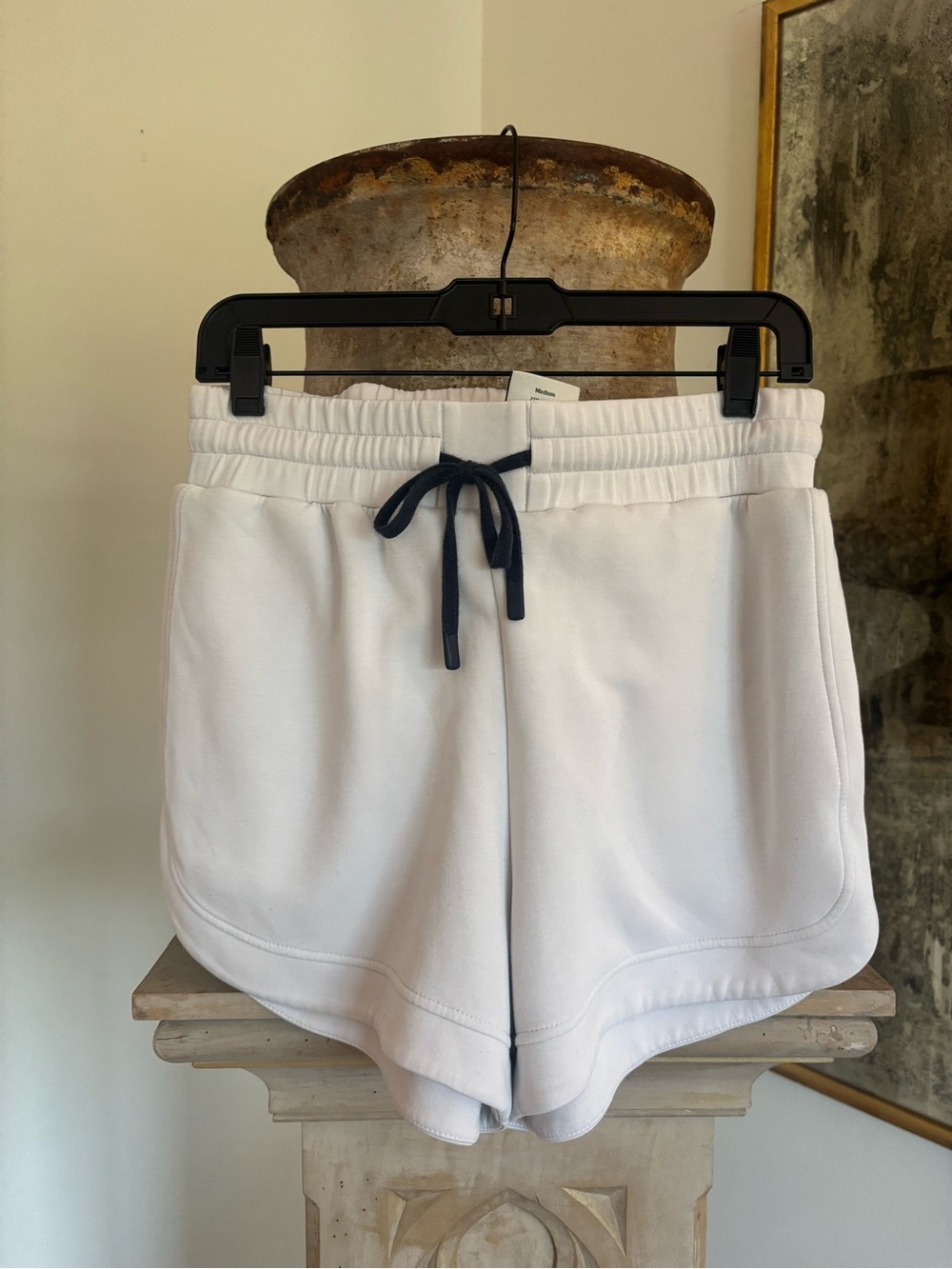 Barley White Athletic Short